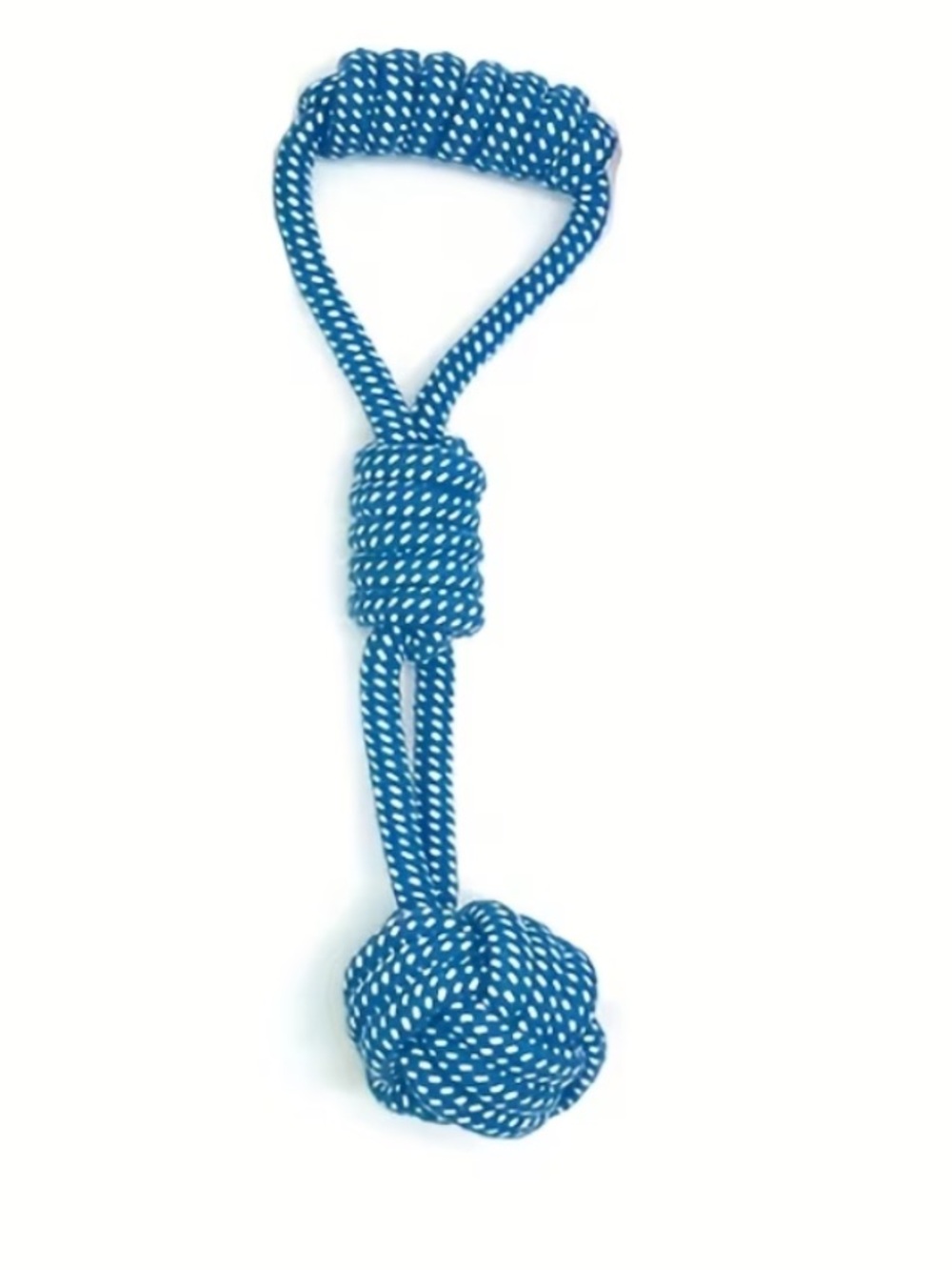 Durable Medium Rope Ball Tug Toy for Dogs - Blue